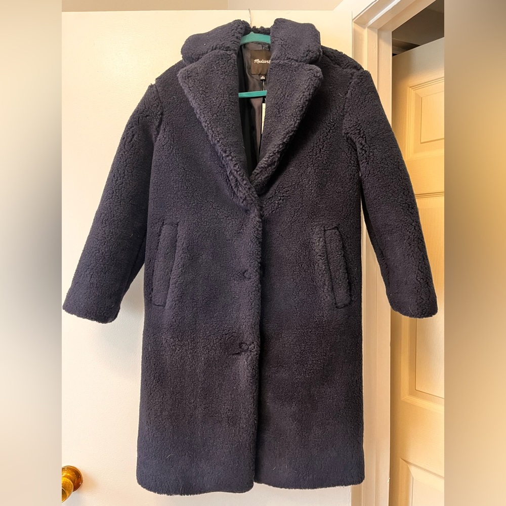 Madewell Sherpa Teddy Coat